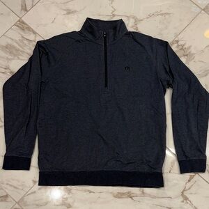 Men's Cloud Quarter-Zip 2.0 pullover. 
 Men's Dark Navy Quarter-Zip Sweater